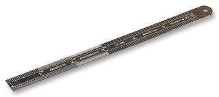 PEC TOOLS         851-006FEZ             RULER, STEEL, METRIC/INCH