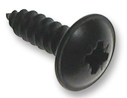 TR FASTENINGS N60.250 PRSTABB100- SCREW, POZI PAN, STEEL, BLK, #6X1/4