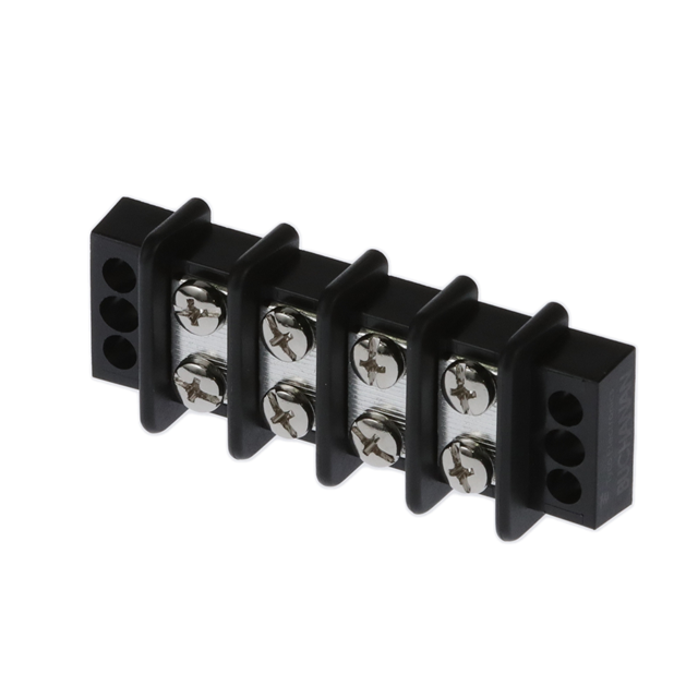 4 Pos Barrier Strip, 30A, 300V, Screw, Panel Mount