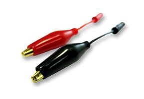 PEAK ELECTRONIC DESIGN         CRC01             Gold Plated Crocodile Clip Set for Atlas LCR Passive Component Analyser with 2mm Connectors