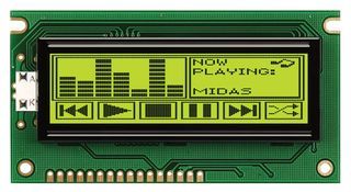 MIDAS   MC144032C6WC-SPTLY   Graphic LCD, Yellow / Green LED, STN, Transflective