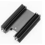 Heat Sink, Fin, Radial, Aluminum, Anodized
