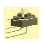 Switch Push Button ON Mom SPDT Round Plunger 28VDC 0.4VA Momentary Contact PC Pins Thru-Hole