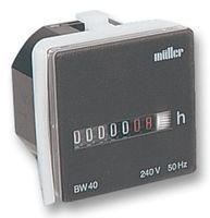MULLER   BW40.18 240VAC   Panel Mount Timer, Elapsed, 195.5 VAC, 264.5 VAC, 0 s, 99999 h