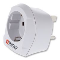 SKROSS         1.500230            TRAVEL ADAPTOR, EUROPE TO UK, WHITE