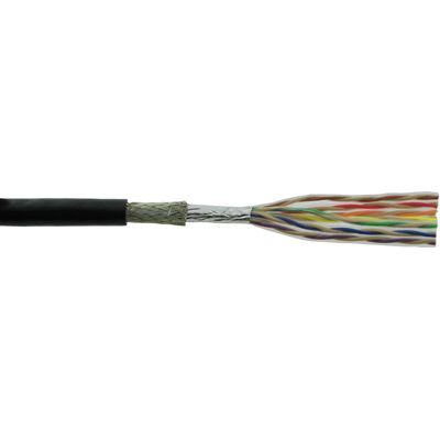 28AWG 20C Flat Cable, 1.27mm Pitch, Shielded, 300V