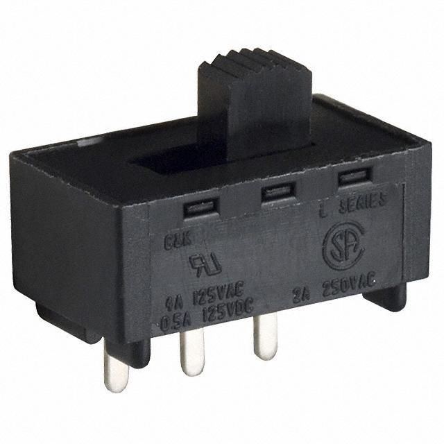 SPDT Slide Switch 4A 125VAC Through Hole PC Pins