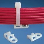 Nylon Screw Mount Tie Mount, 19mm L x 19mm W, -60°C to 85°C