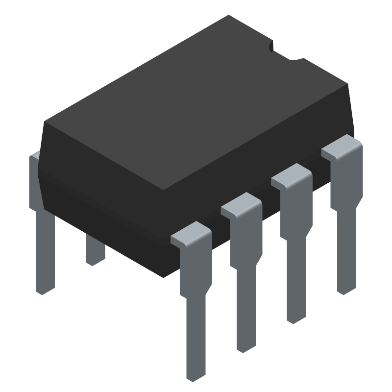 High Speed Logic Output Optocoupler, 1Mbps, 1-CH, 3.75kV Isolation, PDIP