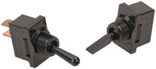 Switch Toggle ON None OFF SPST Paddle Wire Lead 20A 250VAC 1118.55VA Panel Mount with Threads