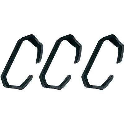 B-Tech 3 extra clips for cable duct Black B-Tech