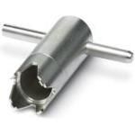 Special pipe wrench, tool for mounting the M23 cable connector housing for assembly