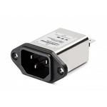 3A 250V AC Filter Module, 3 Pos, Snap-in, Quick Connect