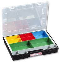 ALLIT         EUROPLUS FLEX 37-10             Multi-Compartment Box, Plastic, 55mm Height, 370mm Width, 295mm Depth