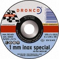 DRONCO Cutting Disc, 12200rpm, 125mm,