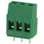 3 Pos Terminal Block, 20A, 300V, Thru-Hole, Brass