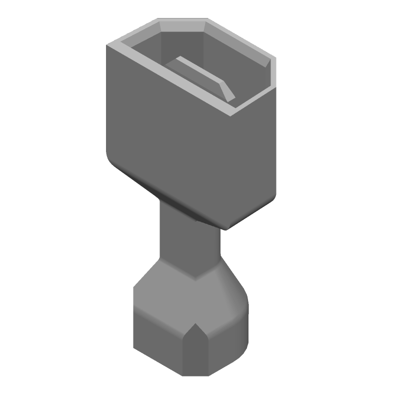 Fast Tab Terminal, 22-18 AWG, Tin Plated Brass, Red Nylon Insulated