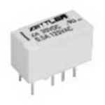 Signal Relay 3VDC 64.3Ohm 2A DPDT (15.2x7.7x9.2)mm THT Micro Miniature Polarized Relay