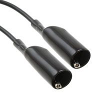 Black 24" 5A 150V Clip-to-Clip Patch Cord
