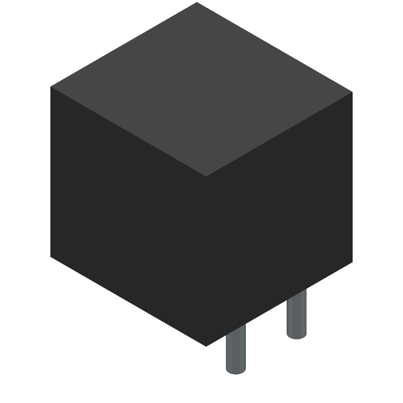 30V 5A DC Power Connector, 2.5mm Pin, Male, Right Angle, Through Hole