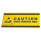 Tapes Single Side Adhesive Black/Yellow Vinyl 16.46m