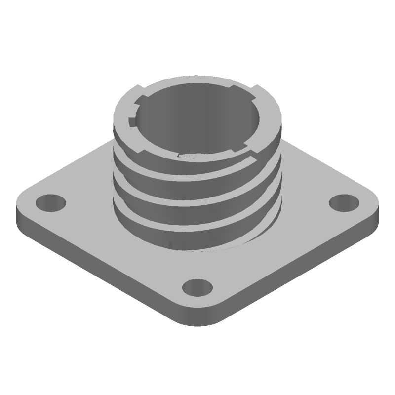 8 Pos Circular Receptacle, Crimp, 7.5A, 600V, Thermoplastic, Black