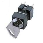 DPDT Keylock Switch 5A 250VAC 30VDC 90° Solder Panel Mount