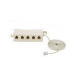 PVIQ Environmental RJ12 Way Beige Splitter With 4 Cord