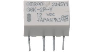 DPDT Signal Relay 1A 125VAC 60VDC 5VDC Coil DIP