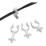 Cable Management, Wire Clip Standoff Nylon 6/6 Natural Through Hole 11.9mm