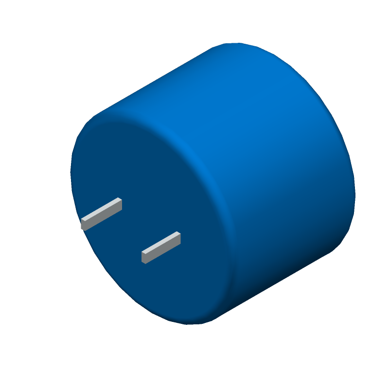 2.2F 5.5V Supercapacitor, Radial Cylindrical, 35R ESR