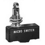 SPDT Snap Action Switch, 15A, 125VDC, Steel Roller, Panel Mount