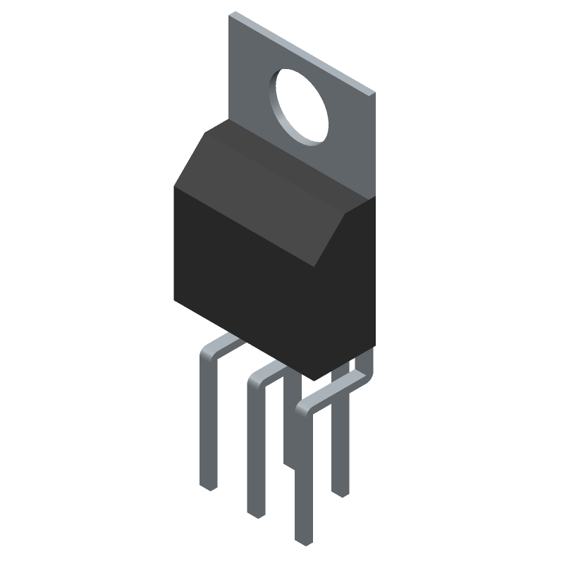 Buffer/Inverter Based Peripheral Driver, 70A, MOS, PZFM5, GREEN, PLASTIC, TO-220AB, 5 PIN