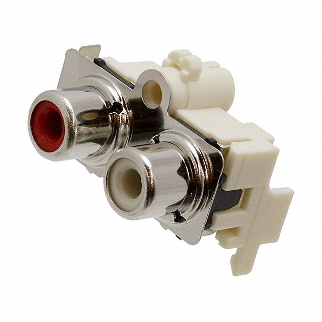 2 Pole Audio/RCA Jack, Right Angle, Shielded, 2A, 34V