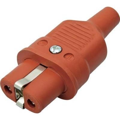 Hot wire connector Socket, straight Total number of pins: 2 + PE 16 A Red Kalthoff 1 pc(s)