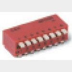 8 Pos SPST Rotary DIP Switch, 100mA 5V, Surface Mount