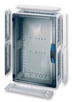 ENCLOSURE, CLEAR LID, SIZE 4; Enclosure Type:DIN Rail; Enclosure Material:Thermoplastic; Body Colour:Grey; External Height - Imperial:21.5; External Height - Metric:546mm; External Width - Imperial:14.41; External Width - Metric:366mm; External Depth - Imperial:7.32; External Depth - Metric:186mm; IP Rating:IP65; NEMA Rating:Not Rated