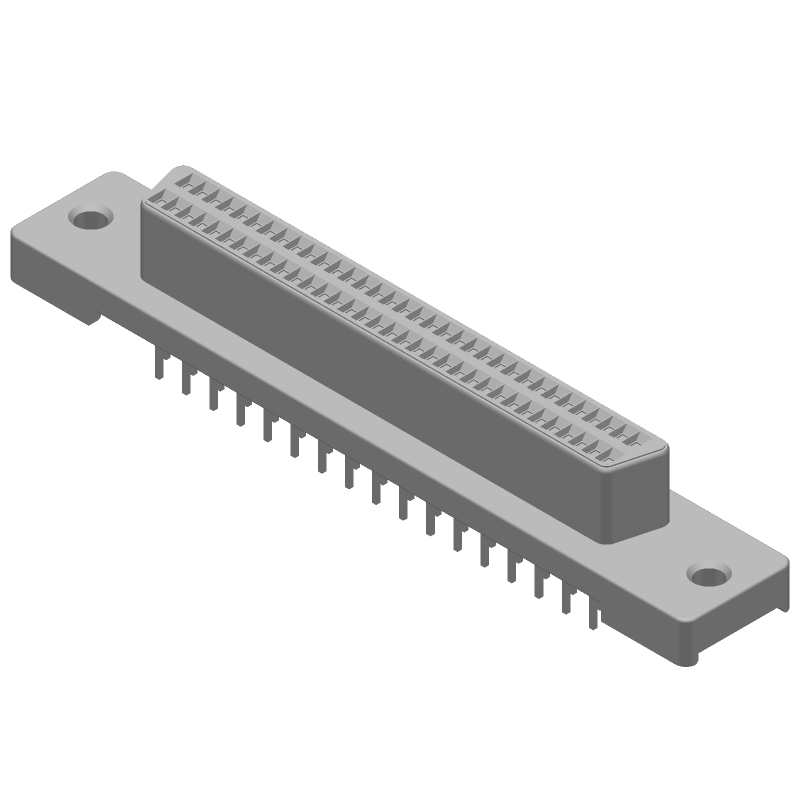 68 Pos 50SR Vert RCPT, Female, Signal, Gold/Tin, 30V, Steel
