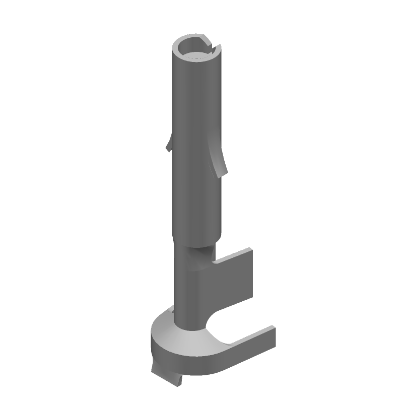 Female Crimp Power Connector 19A 600V 18-14AWG Tin Bronze