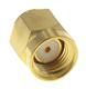 SMA 50R RF Termination, 18GHz, Gold Plated Brass