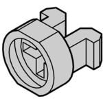 Polyamide Gray Sleeve for Unshielded Front Panels