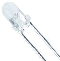 White LED Emitter, 5mm, 9000K CCT, 30000mcd, Through Hole