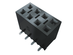 30-Contact 2.54mm Pitch Female Connector, Bulk Pack, Solder Termination