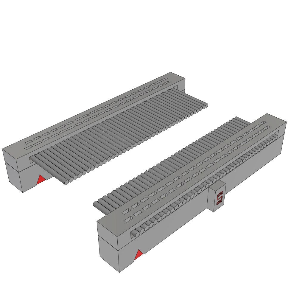 Cable Assembly 0.203m 30AWG 1.27mm 40 to 40 POS IDC Connector to IDC Connector F-F Tiger eye™ Bulk