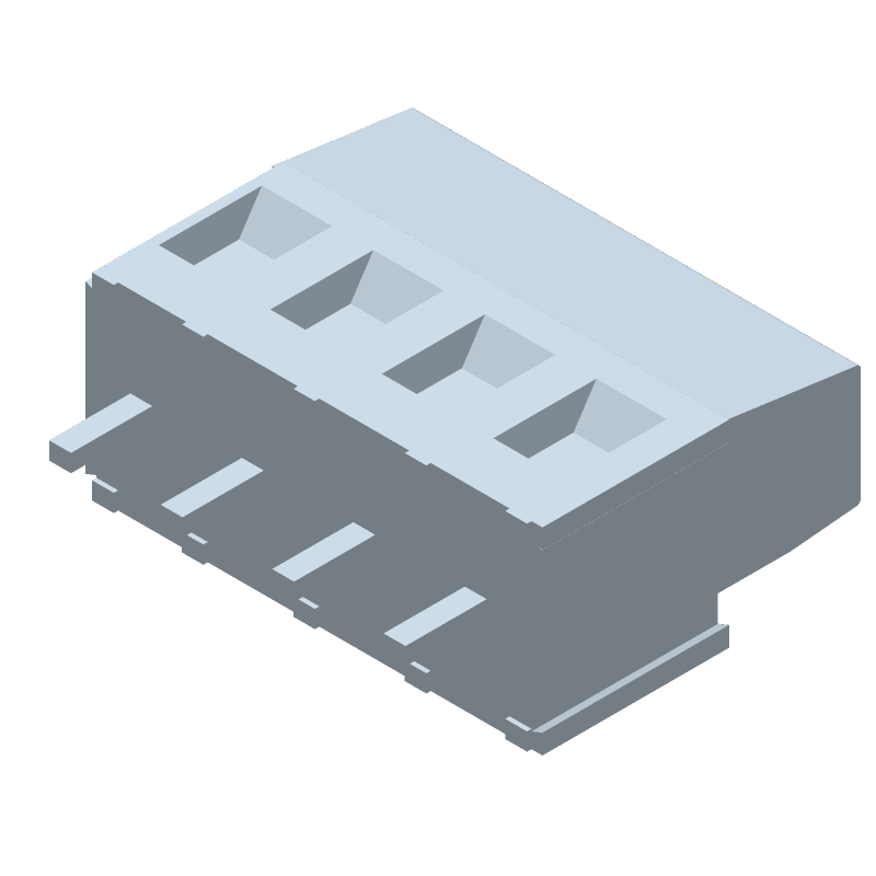 4 Pos 5.08mm Terminal Block, 17.5A, 300V, Thru-Hole Solder, Green