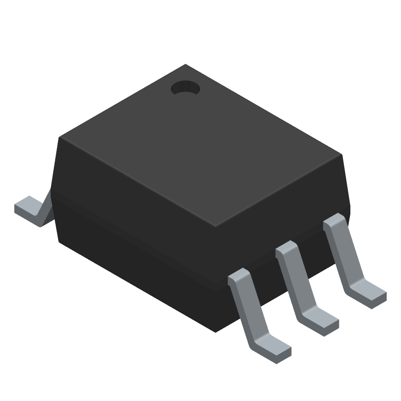 1-Ch 4kV Optocoupler, 10mA In, 8mA Out, 1MBps, SOIC