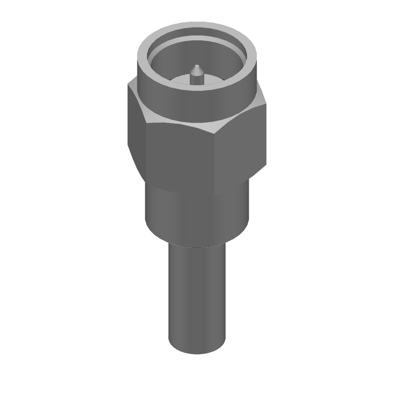 SMA Plug Assy, 18GHz, 50R, Gold Contact, Crimp