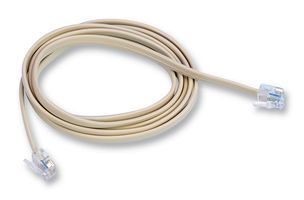 VIDEK         8920-2.1            Network Cable, RJ11 Plug, RJ11 Plug, 6.88 ft, 2.1 m