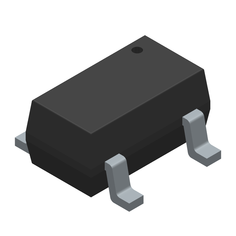 Adjustable Positive LDO Regulator, 0.35V Dropout, PDSO5, SOT-23, 5 PIN