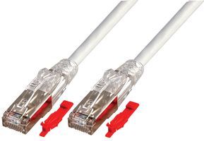 TUK         SGPDL1GY             Network Cable, Cat6a, RJ45 Plug, RJ45 Plug, 3.28 ft, 1 m, Grey